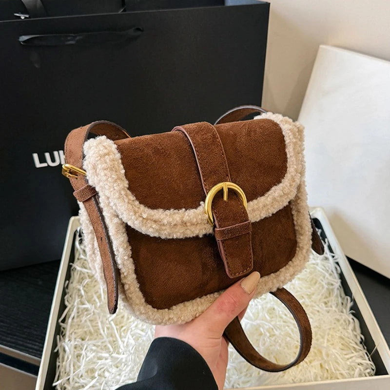 Autumn Winter Plush Bag Women's