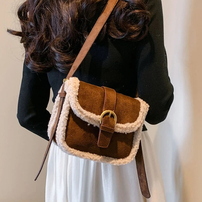 Autumn Winter Plush Bag Women's