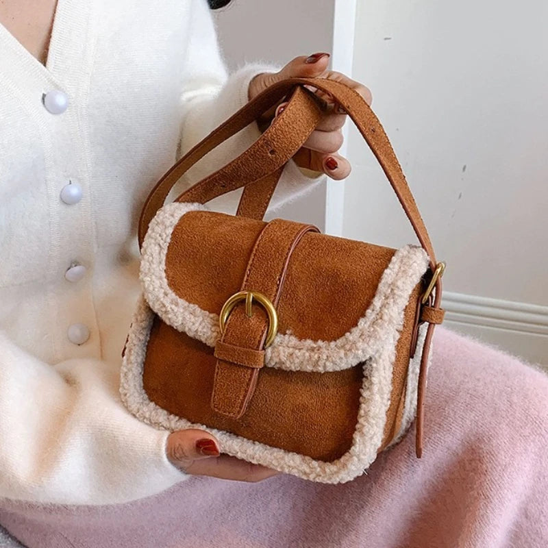 Autumn Winter Plush Bag Women's